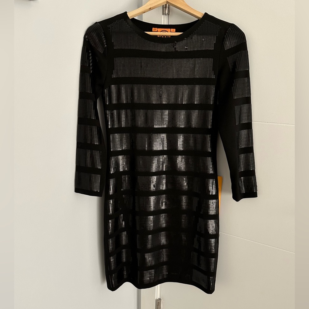 Tory Burch Matte Black//Sequins dress // never worn with tags